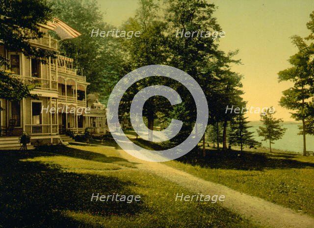 Cottage Row, Chautauqua, New York, c1898. Creator: Unknown.