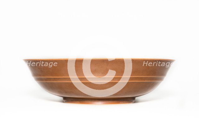 Cafe au lait monochrome bowl, 1736-1795. Artist: Unknown.