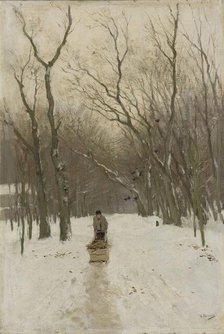 Winter in the Scheveningen Woods, 1870-1888. Creator: Anton Mauve.