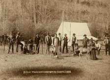 Engineers Corps camp and visitors, 1889. Creator: John C. H. Grabill.