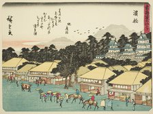 Hamamatsu, from the series "Fifty-three Stations of the Tokaido (Tokaido gojusan tsu..., c. 1837/42. Creator: Ando Hiroshige.