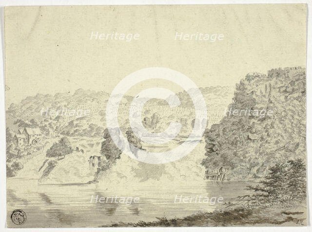 Rhone Waterfall near Schafhausen, n.d. Creator: Pieter Gaal.