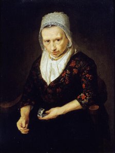 Old woman with snuff. Creator: Johann Bernhard Scheffer.