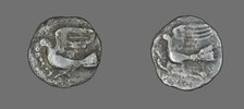 Obol (Coin) Depicting a Dove, 400-323 BCE. Creator: Unknown.