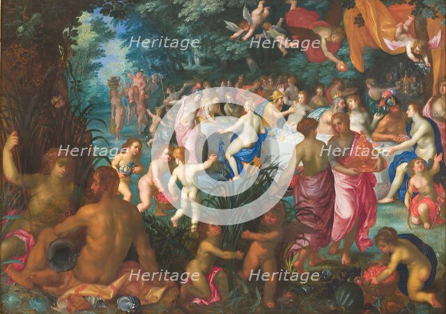 The Marriage of Peleus and Thetis, 1583-1625. Creators: Jan Brueghel the Elder, Johannes Rottenhammer the elder.