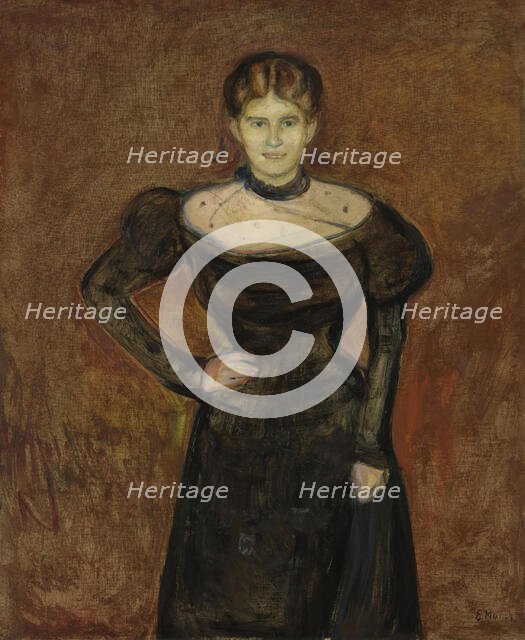 Aase Norregaard, probably 1899. Creator: Edvard Munch.