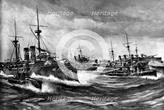 The Spanish-American War: vessels of the Spanish squadron which left Curaçoa on May 15, 1898. Creator: Unknown.