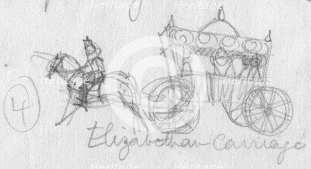 'Elizabethan carriage', c1950. Creator: Shirley Markham.