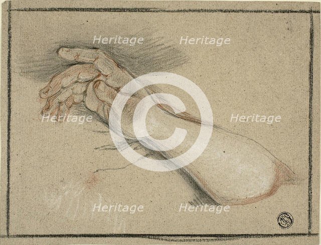 Hand and Forearm, n.d. Creator: Antoine Coypel.
