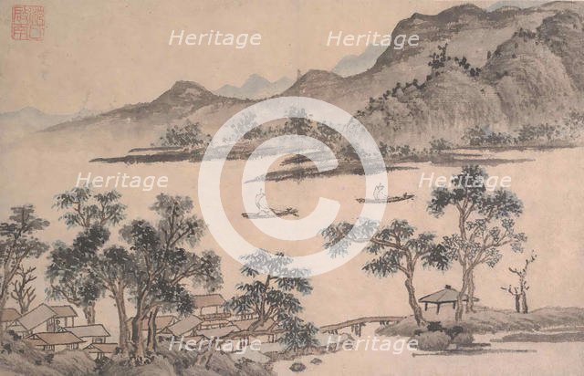 Landscape with Sailboats. Creator: Shen Zhou.