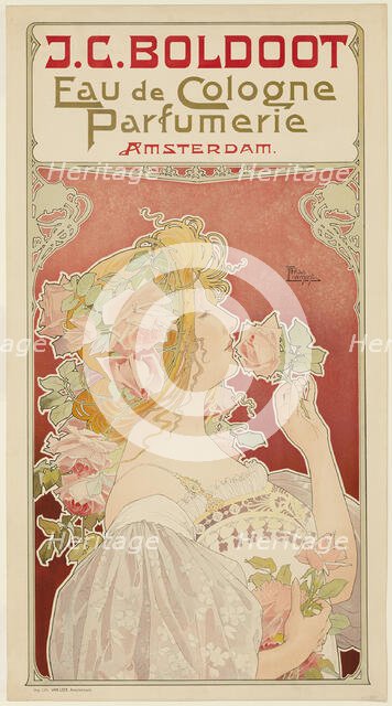 J.C. Boldoot Eau de Cologne: Parfumerie Amsterdam, c. 1899. Creator: Henri Privat-Livement.