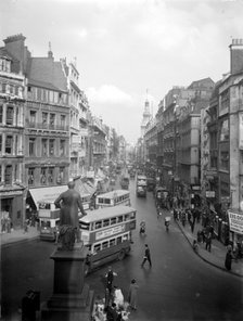 Cheapside, City of London, looking east, c1920s. Artist: Unknown