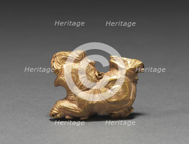 Pendant in the Shape of a Fish-Tailed Elephant, 185-72 BC. Creator: Unknown.