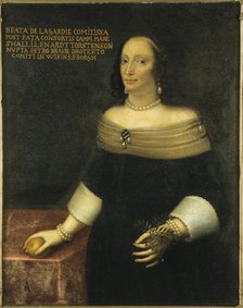 Portrait of Beata De la Gardie (1612-1680), c. 1653. Creator: Anonymous.