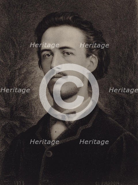 Portrait of the composer Benjamin Godard (1849-1895), 1878. Creator: Pirodon, Eugène Louis (1824-1908).