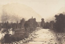 Vallée de Lur prise du chemin de Sasie à St-Sauveur, 1850. Creator: Joseph Vigier.