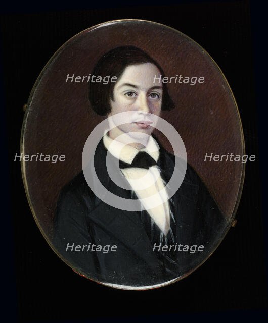 Portrait of a Gentleman, 1847. Creator: Moses B Russell.