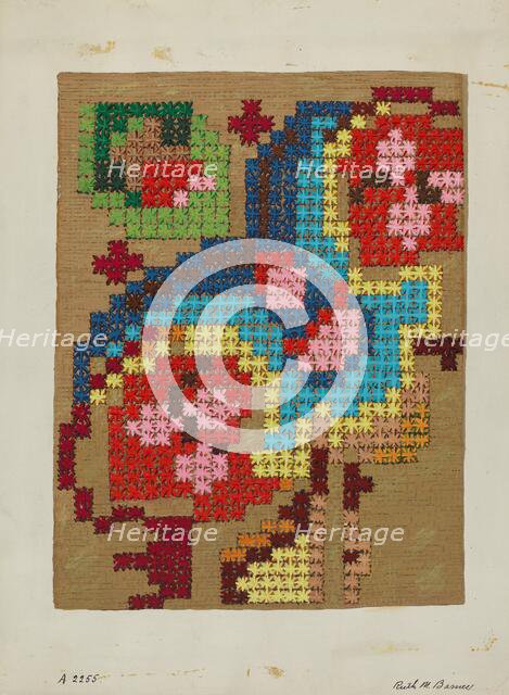 Table Cover, c. 1936. Creator: Ruth M. Barnes.