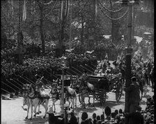 Crowd Watching the Silver Jubilee Parade of George V, His Majesty The King, 1936. Creator: British Pathe Ltd.