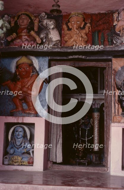 Hindu temple, Dharamsala, India, 1988. Creator: Amanda Waite.