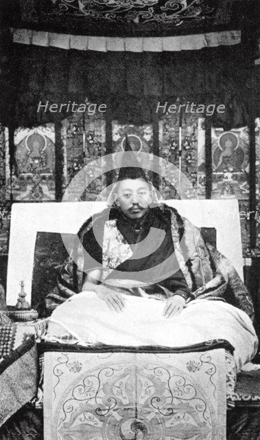 Thubten Gyatso (1876-1933), the 13th Dalai Lama of Tibet, c1910. Artist: Unknown