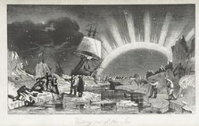 Cutting out of the ice, 1852.  Creator: Unknown.