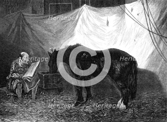 "Behind the Scenes," by J. A. Fitzgerald, 1870. Creator: Unknown.