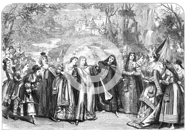 Scene from "The Princess," at the Olympic Theatre, 1870. Creator: Unknown.