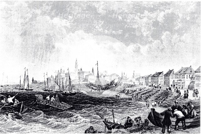 View of Kostroma, ca 1835. Artist: Anonymous  