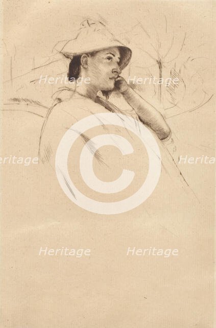 Le Chapeau de Campagne, c1900-1926. Creator: Mary Cassatt.