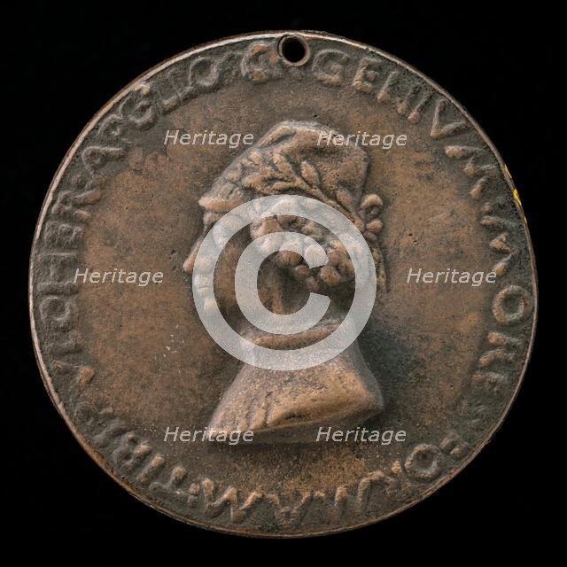 Parupus, an Unknown Poet [obverse], probably 1463/1477. Creator: Sperandio Savelli.