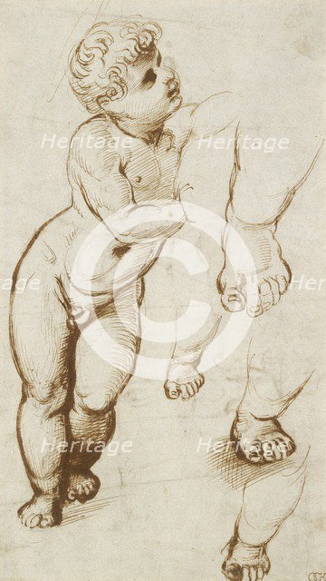 Recto: The Infant Christ and other Studies, 1500-1520. Artist: Raphael.
