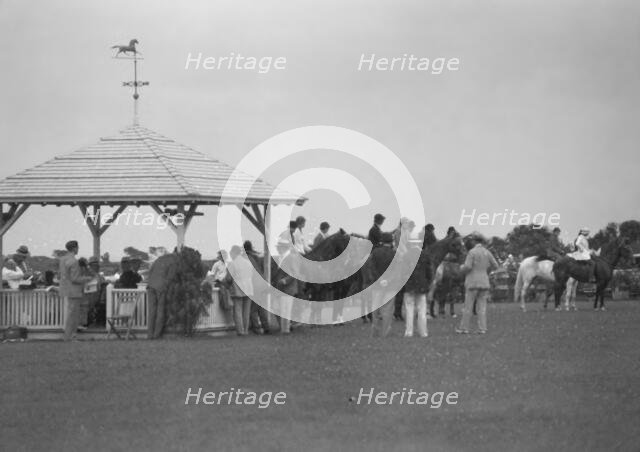 East Hampton horse show or hunt, 1933 or 1934. Creator: Arnold Genthe.