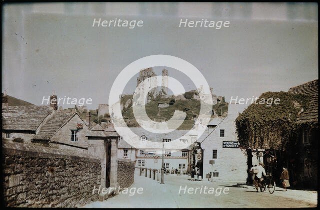 Corfe Castle, Purbeck, Dorset, 1930-1939. Creator: Eric Maybank.