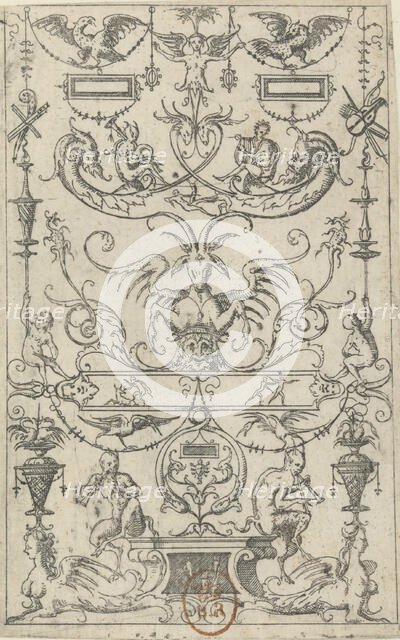 Grotesque Panel, 1562. Creator: Jacques Androuet Du Cerceau.