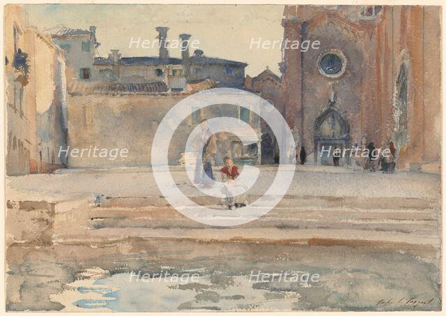 Campo dei Frari, Venice, c. 1880. Creator: John Singer Sargent.