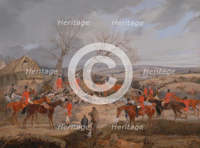 Hunting Scene: The Kill, ca. 1840. Creator: Henry Thomas Alken.