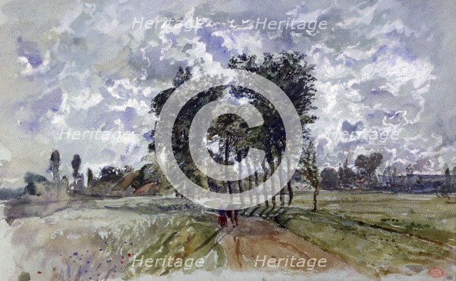 'The Way to Crécy', 1857. Artist: Paul Huet
