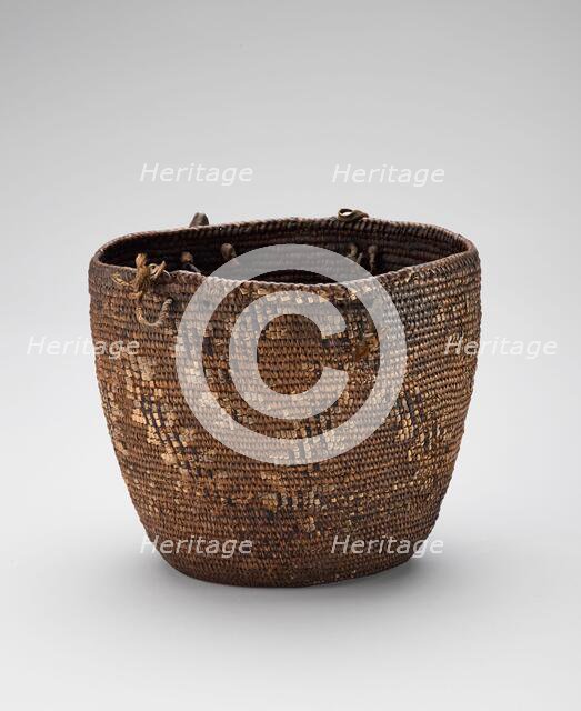 Imbricated basket, 1870-1920. Creator: Unknown.