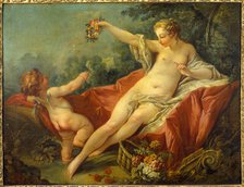 Venus and Cupid, mid 18th century. Creators: Unknown, Workshop of François Boucher.