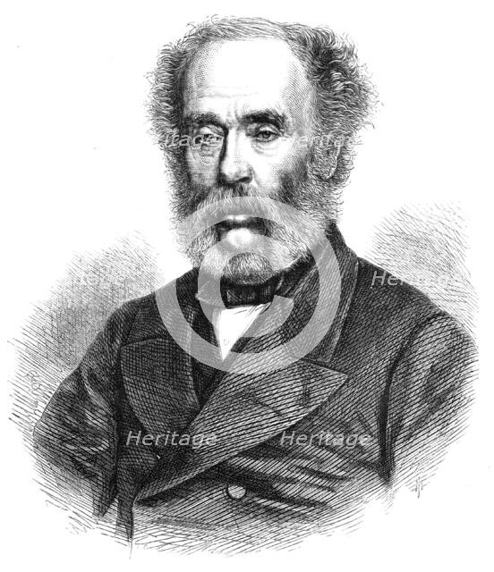 Mr. Joseph Whitworth of Manchester, founder...Whitworth Scholarships of Mechanical Science, 1868. Creator: Unknown.