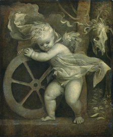 Cupid with the Wheel of Time, c. 1515/1520. Creator: Titian.