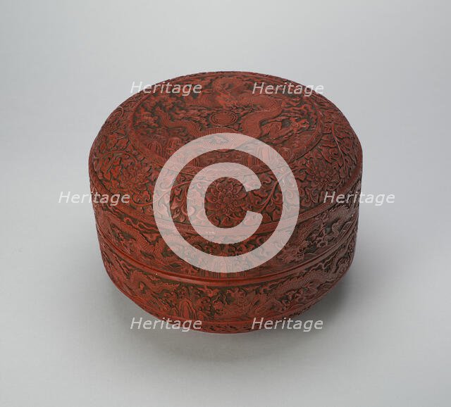 Covered Box, Ming dynasty (1368-1644), Jiajing reign mark and period (1522-1567). Creator: Unknown.