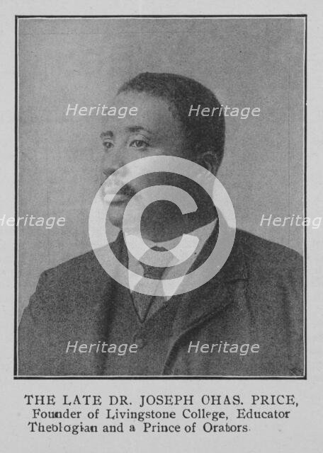 The late Dr. Joseph Chas. Price, founder of Livingstone College, Educator Theologian..., 1903. Creator: Unknown.
