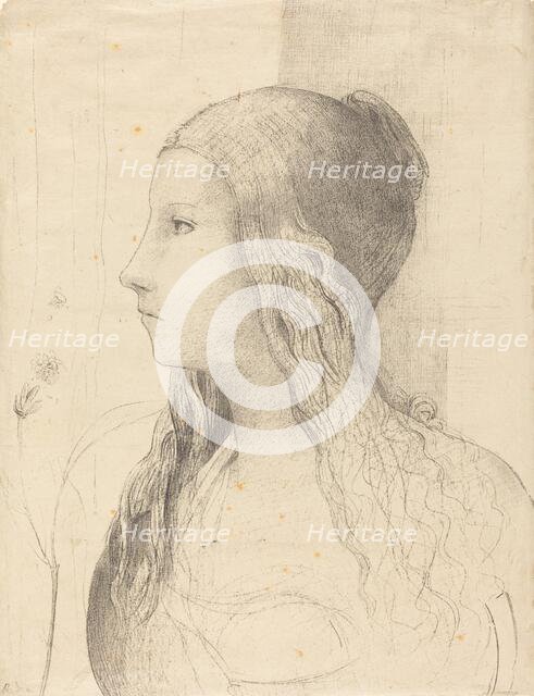 Brunnhilde, 1894. Creator: Odilon Redon.