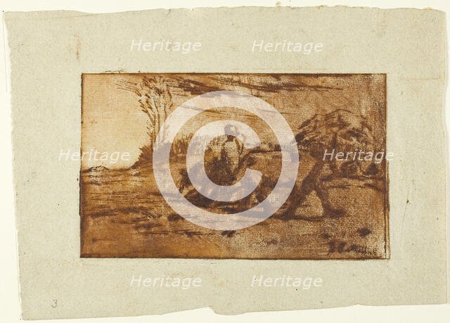 The Two Cows, c. 1847. Creator: Jean Francois Millet.