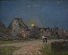 Moonrise in Brittany (Lever de lune en Bretagne), 1899. Creator: Maufra, Maxime (1861-1918).