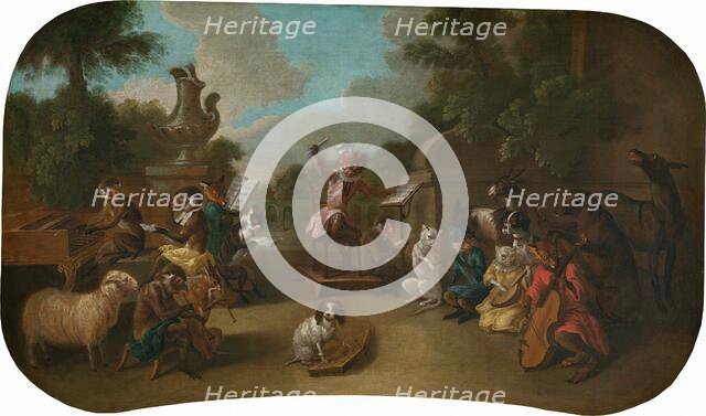 Singerie: The Concert, c. 1739. Creator: Christophe Huet.