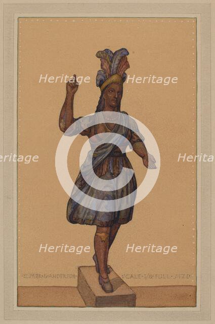 Cigar Store Indian, c. 1936. Creator: Elmer G Anderson.