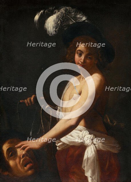 David with the Head of Goliath, 1627-1628. Creator: Giovanni Baglione.